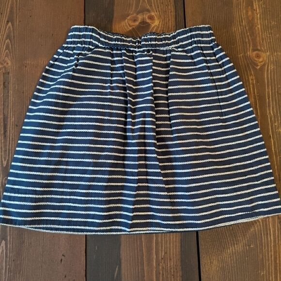 J.Crew navy nautical rope print skirt XXS new tags - Picture 2 of 5